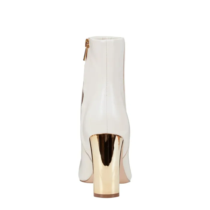 Women Talyna Dress Bootie Chic Cream Leather Marc Fisher Boots and Booties