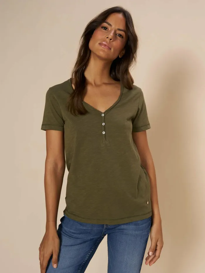 Women Tees MOS MOSH MMAstin Basic Tee Burnt Olive