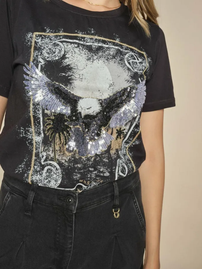 Women Tees MOS MOSH MMElli OSS Tee Black