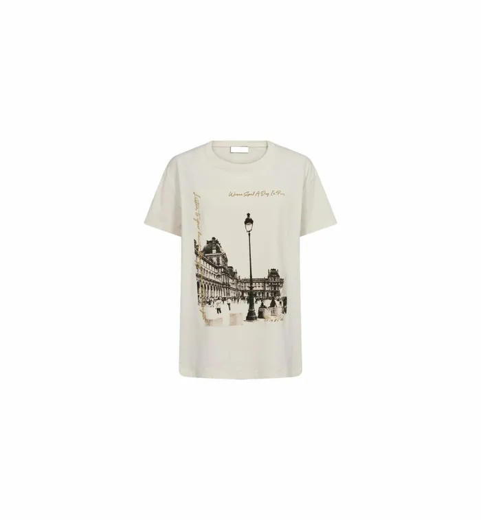 Women Tees MOS MOSH MMSolne OSS Tee Ecru
