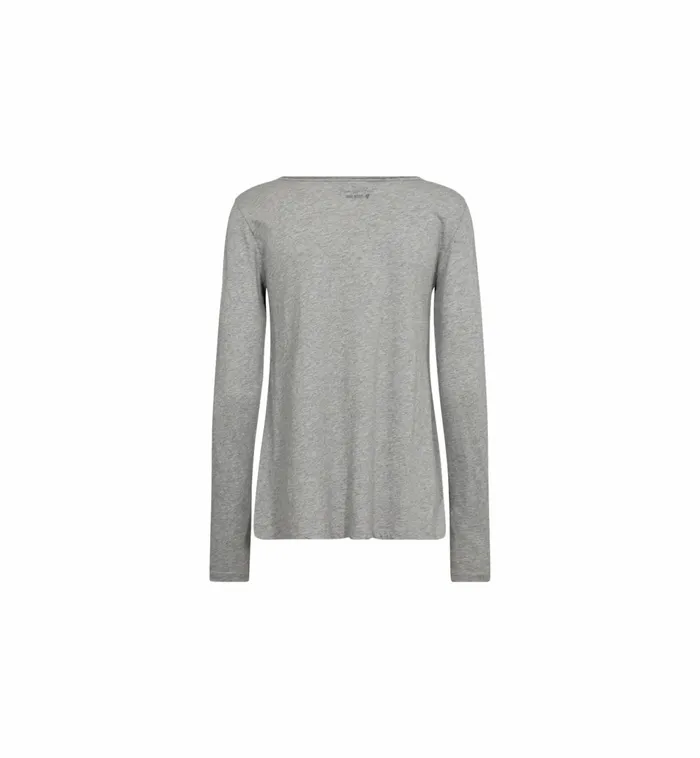 Women Tees MOS MOSH MMtulli OLS Basic Tee Grey Melange