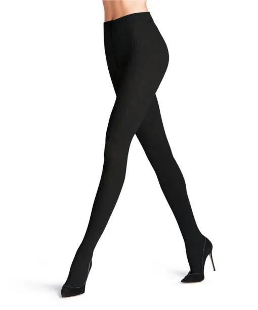 Women Temple Angel 60 DEN Women Tights Black FALKE Tights and Leggings
