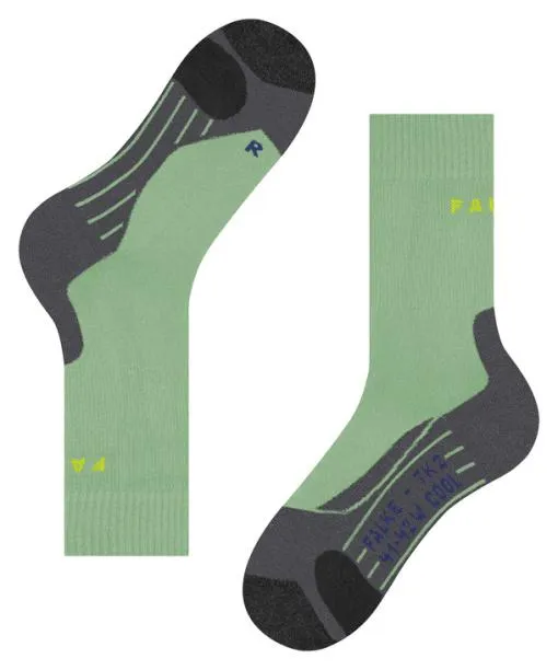 Women TK2 Explore Cool Women Trekking Socks Quiet Green FALKE Hiking Socks