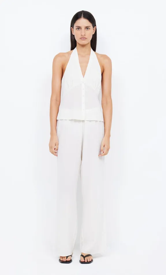 Women Tops Bec Bridge ARCHER HALTER TOP Ivory