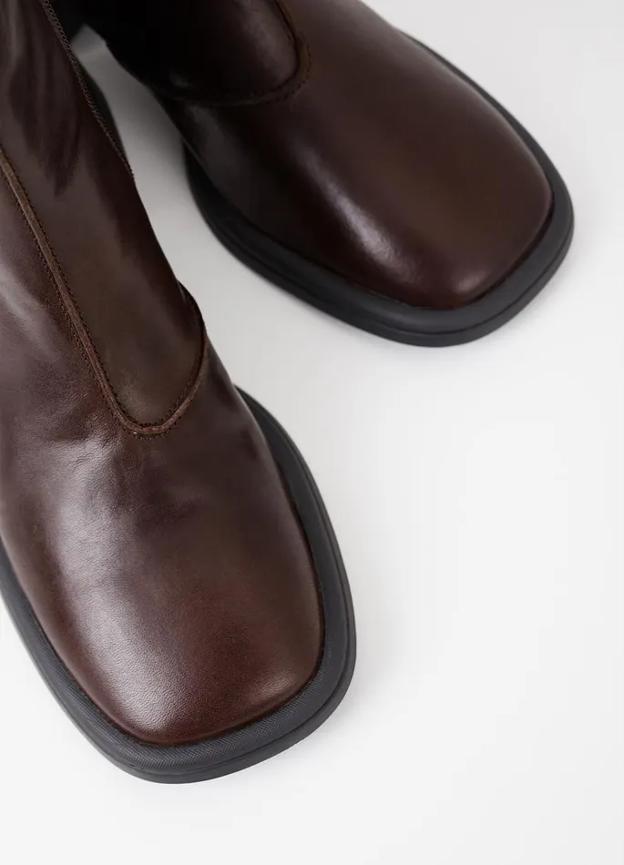 Women Vagabond Boots ANSIE BOOTS Dark Brown Leather