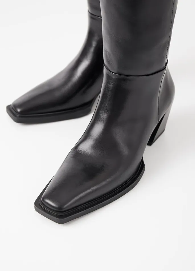 Women Vagabond Tall Boots ALINA TALL BOOTS Black Leather
