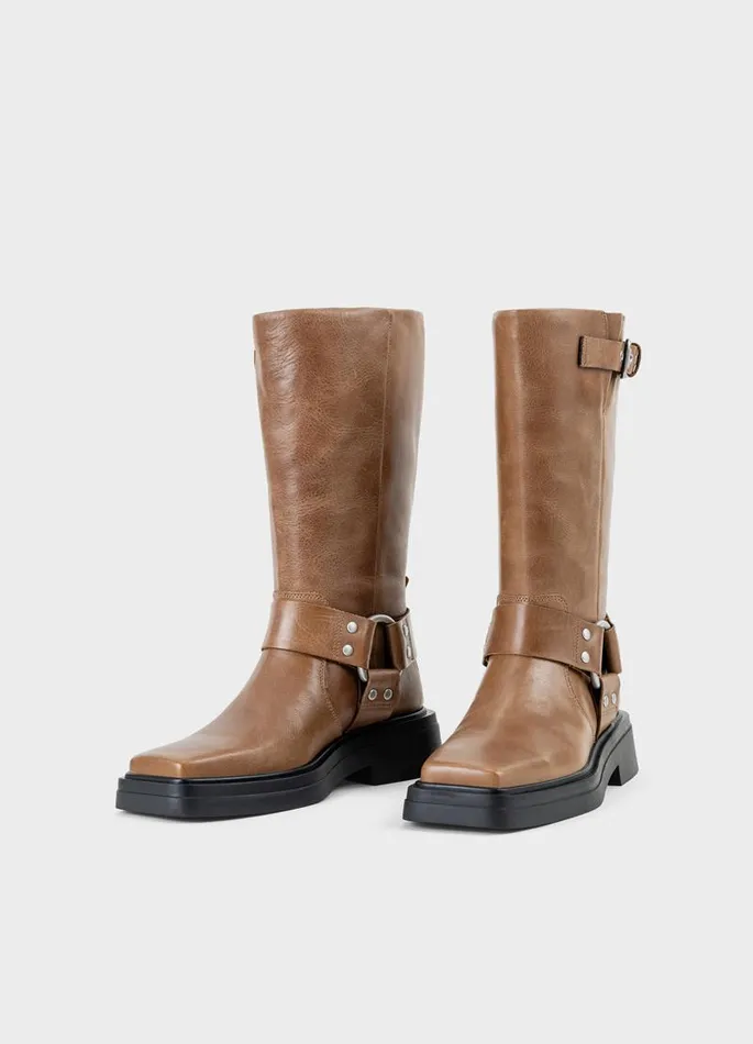 Women Vagabond Tall Boots EYRA TALL BOOTS Light Brown Leather