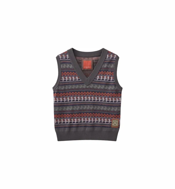 Women Waistcoats MOS MOSH MMHMind Jacquard Vest 8211 HEYANNO Multi Colors