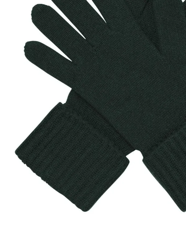 Women Women039s Ribbed Cashmere GlovesIn Dark Green Dark Green NPeal Gloves