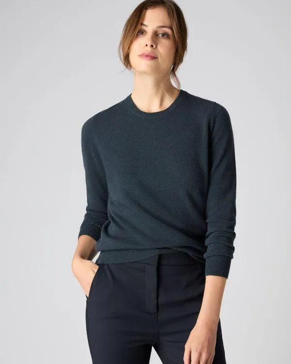 Women Women039s Round Neck Cashmere SweaterIn Grigio Blue Grigio Blue NPeal Round Necks Women Women039s Round Neck Cashmere SweaterIn Grigio Blue Grigio Blue NPeal Round Necks
