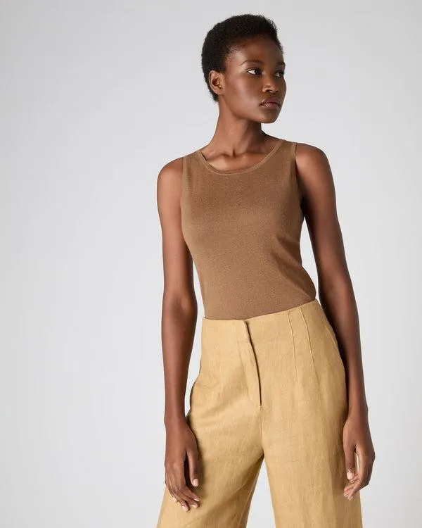 Women Women039s Superfine Cashmere Shell TopIn Dark Camel Brown Dark Camel Brown NPeal Tops and Tshirts Women Women039s Superfine Cashmere Shell TopIn Dark Camel Brown Dark Camel Brown NPeal Tops and Tshirts