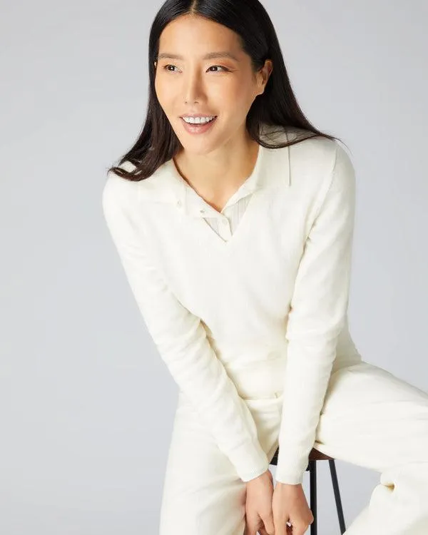 Women Women039s V Neck Cashmere SweaterIn New Ivory White New Ivory White NPeal V Necks Women Women039s V Neck Cashmere SweaterIn New Ivory White New Ivory White NPeal V Necks