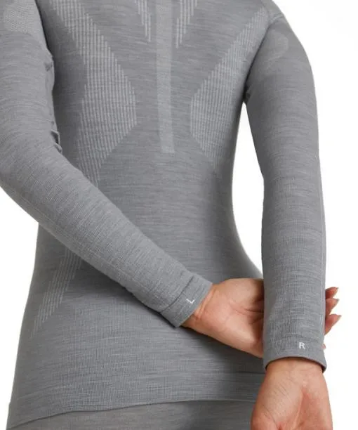 Women Women Long Sleeve Shirt WoolTech Grey FALKE Long Sleeve Shirts