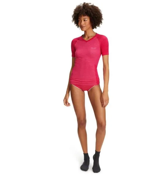 Women Women TShirt WoolTech Light Berry FALKE Short Sleeve Shirts Women Women TShirt WoolTech Light Berry FALKE Short Sleeve Shirts