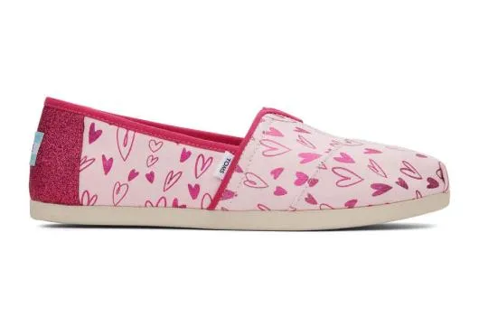 Women WomenAlpargata Foil Hearts Pink Hearts TOMS Exclusives