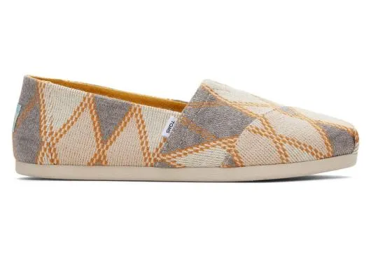 Women WomenAlpargata Grey Argyle Knit Argyle Shadow TOMS Alpargatas