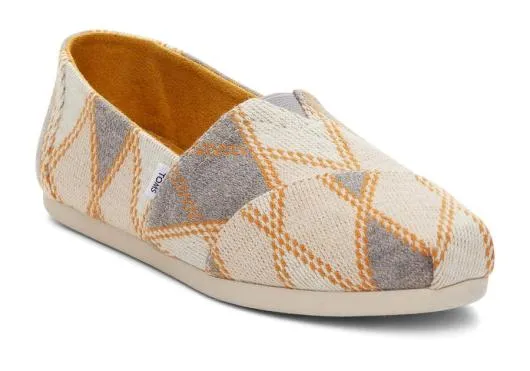 Women WomenAlpargata Grey Argyle Knit Argyle Shadow TOMS Alpargatas