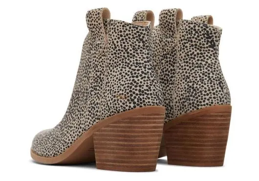 Women WomenConstance Mini Cheetah Suede Heeled Boot Sahara TOMS Boots and Booties