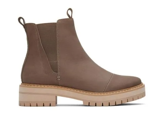 Women WomenDakota Taupe Water Resistant Leather Boot Taupe TOMS Exclusives