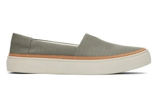 Women WomenParker Slip On Vetiver Grey TOMS Exclusives