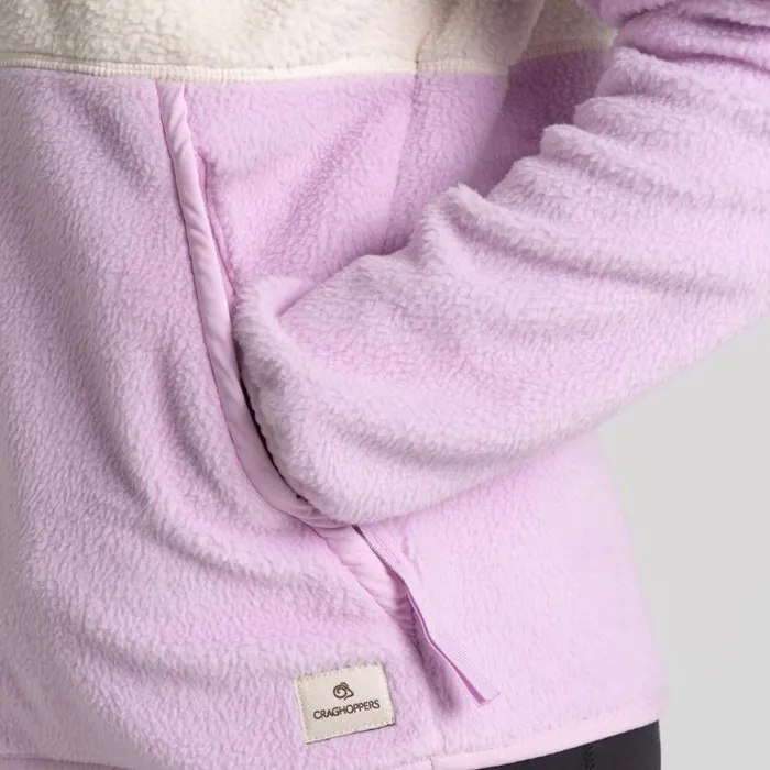 Womens Full Zip Fleece Craghoppers Otrail Jacket Orchid Calico Womens Full Zip Fleece Craghoppers Otrail Jacket Orchid Calico