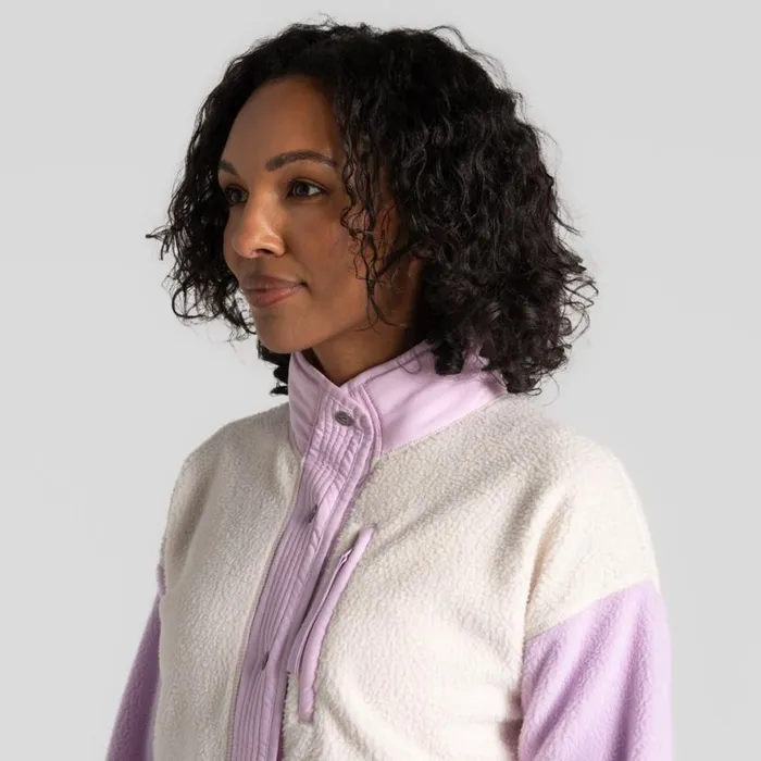 Womens Full Zip Fleece Craghoppers Otrail Jacket Orchid Calico Womens Full Zip Fleece Craghoppers Otrail Jacket Orchid Calico