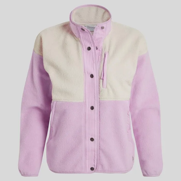 Womens Full Zip Fleece Craghoppers Otrail Jacket Orchid Calico Womens Full Zip Fleece Craghoppers Otrail Jacket Orchid Calico