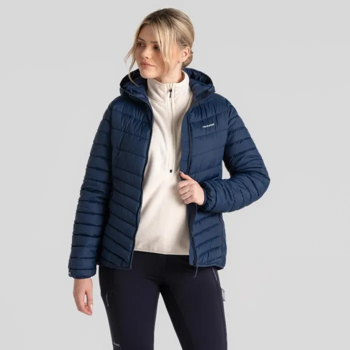 Womens Insulated Jackets Craghoppers Compresslite VIII Hooded Jacket Blue Navy Blue Navy Womens Insulated Jackets Craghoppers Compresslite VIII Hooded Jacket Blue Navy Blue Navy