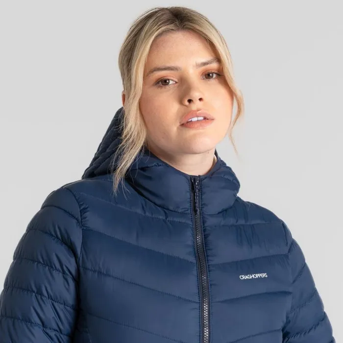 Womens Insulated Jackets Craghoppers Compresslite VIII Hooded Jacket Blue Navy Blue Navy Womens Insulated Jackets Craghoppers Compresslite VIII Hooded Jacket Blue Navy Blue Navy