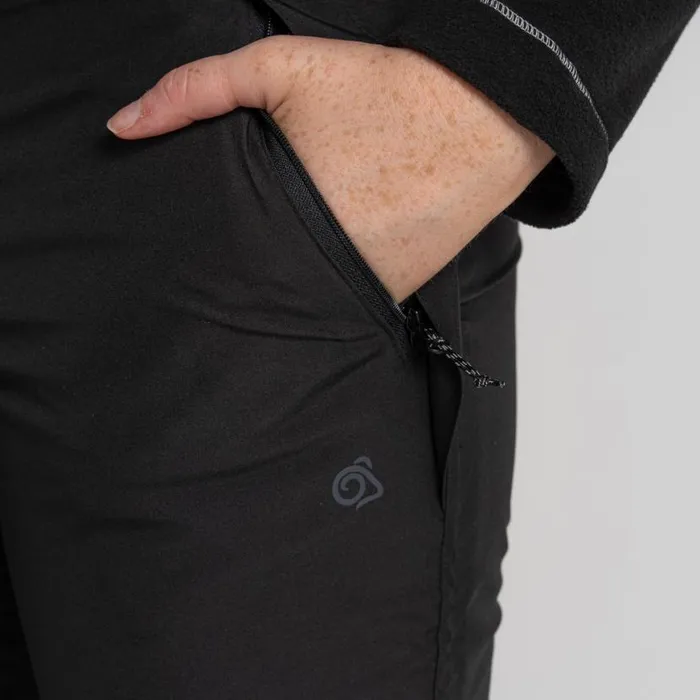 Womens Walking Trousers Craghoppers Airedale II Waterproof Trousers Black Womens Walking Trousers Craghoppers Airedale II Waterproof Trousers Black