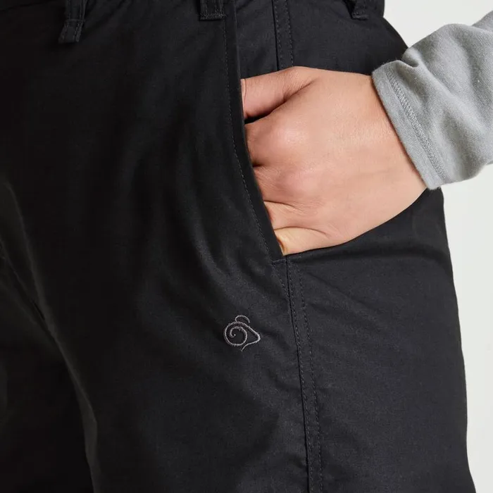 Womens Walking Trousers Craghoppers Expert Kiwi Trousers Black Womens Walking Trousers Craghoppers Expert Kiwi Trousers Black