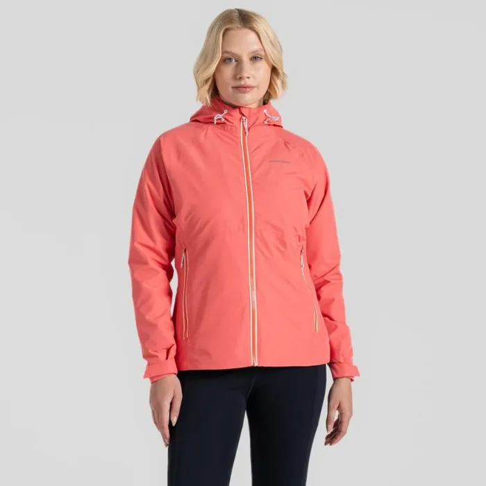 Womens Waterproof Jackets Craghoppers Brielle Waterproof Jacket Deep Coral