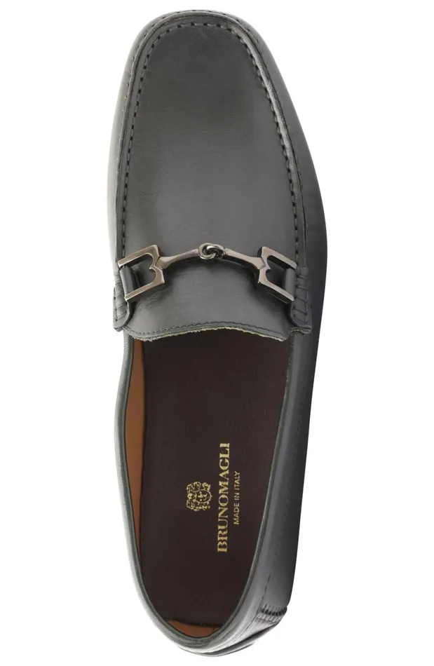 Xander Leather Driving Moccasin 8211 Black Men Bruno Magli Dress Shoes