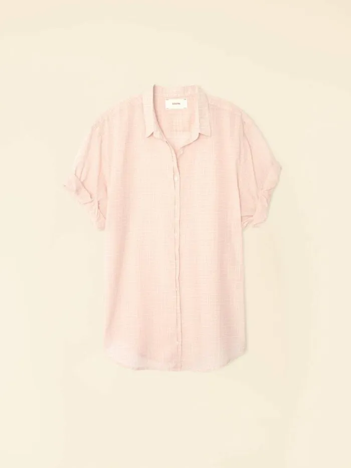 Xirena Rose Petal Channing Plaid Shirt Women Shirts