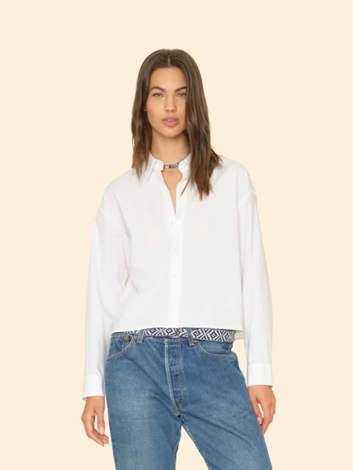 Xirena White Dawson Crisp Shirt Women Shirts